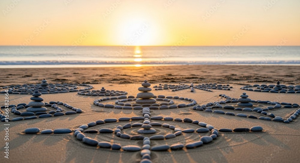 Obraz premium sunset on the beach