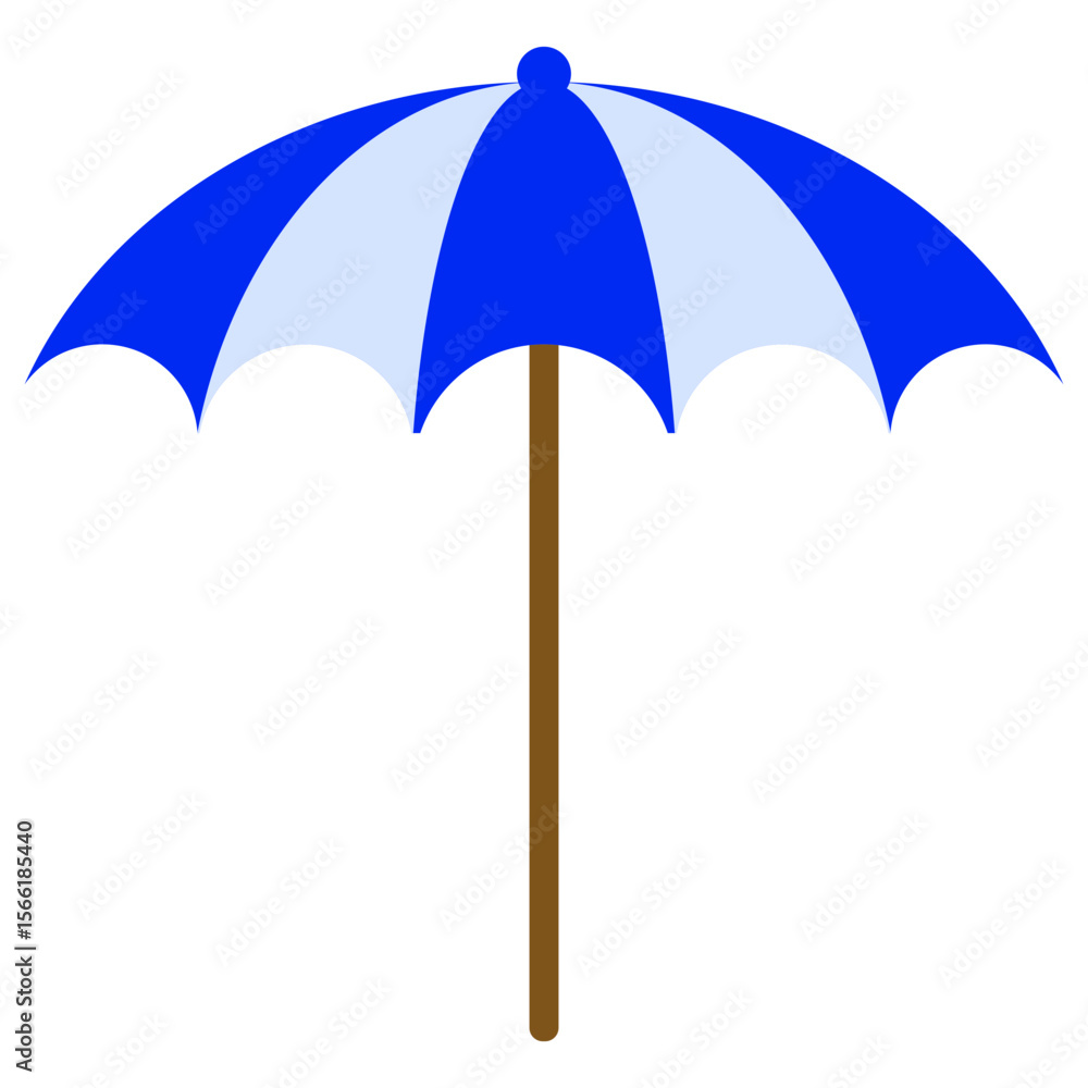 Obraz premium Beach Umbrella Illustration