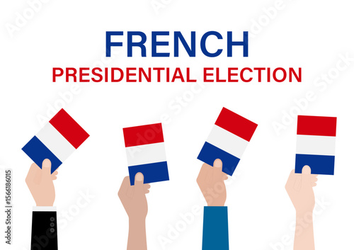 Election in the France. Election Concept. Vector Illustration.	
