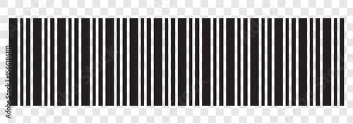 Vector long barcode illustration.