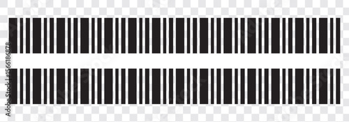 Vector long barcode illustration.