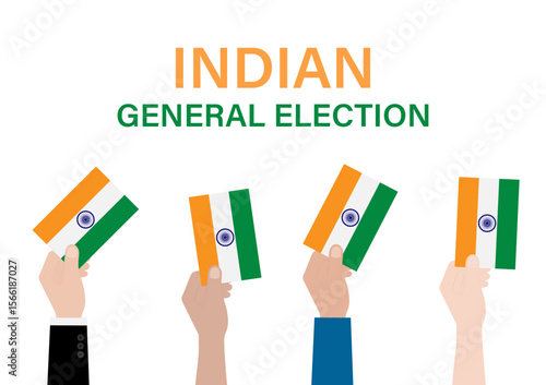 Election in the India. Election Concept. Vector Illustration.	