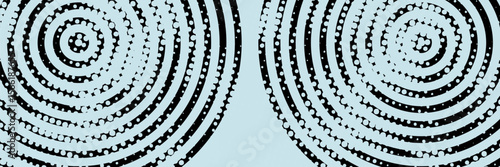 Modern abstract background. Glossy white gradient circle lines. Minimal geometric pattern. Simple graphic elements.