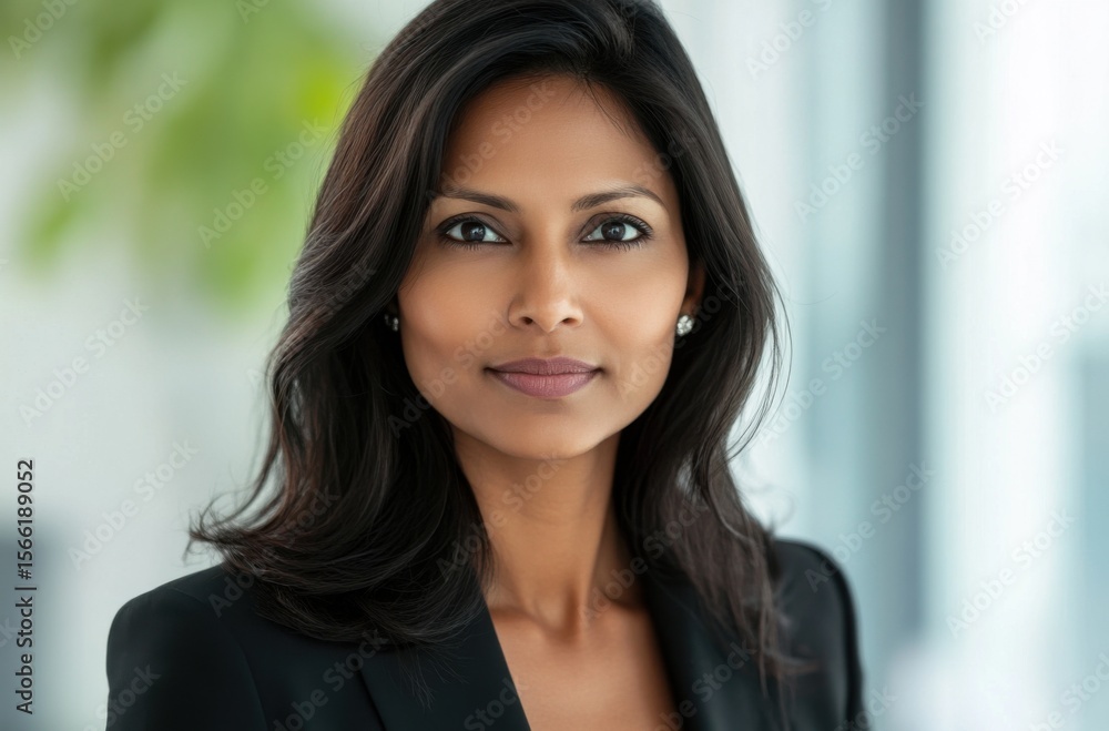 Mature and poised Indian woman, expressing trust and leadership Mature and poised Indian woman, expressing trust and leadership