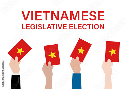 Election in Vietnam. Election Concept. Vector Illustration.