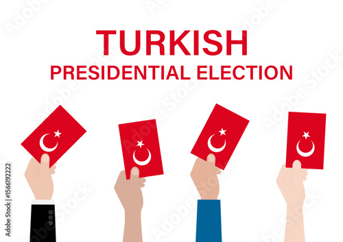 Election in the Turkey. Election Concept. Vector Illustration.	