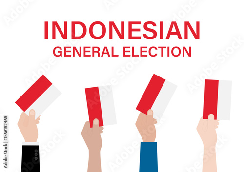 Election in Indonesia. Election Concept. Vector Illustration.	