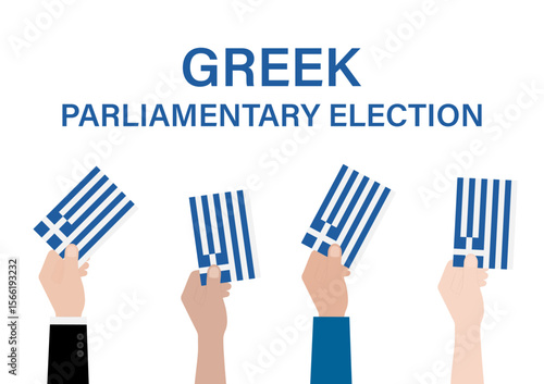 Election in Greece. Election Concept. Vector Illustration.