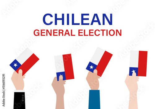 Election in Chile. Election Concept. Vector Illustration.