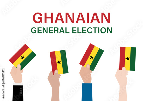 Election in Ghana. Election Concept. Vector Illustration.