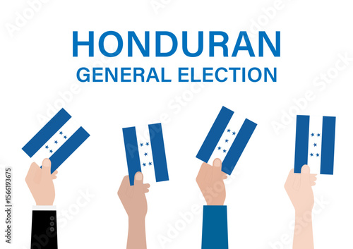 Election in Honduras. Election Concept. Vector Illustration.