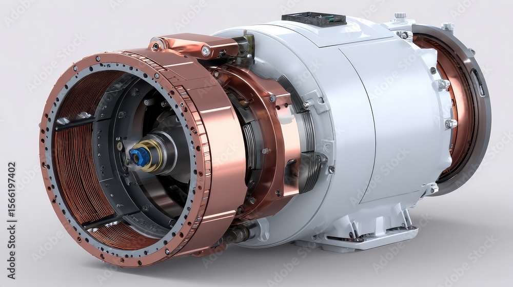 Generator motor assembly with copper winding and attached rectifier components Generator motor assembly with copper winding and attached rectifier components