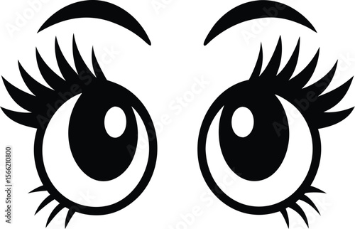 vector illustration of eyes