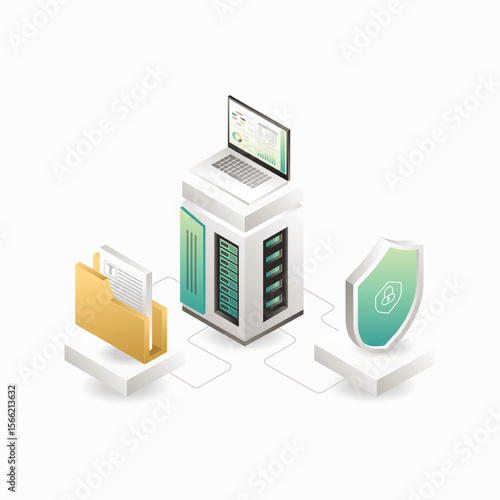 Secure Data Storage and Server Protection System