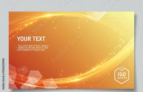 ISO Certification and Quality Management PPT Background for Business Compliance