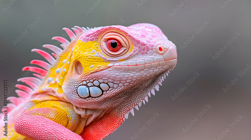 Fototapeta premium portrait of iguana