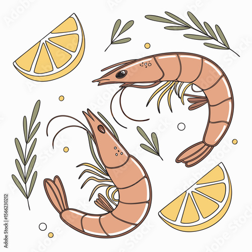 Shrimp with lemon free online design download.