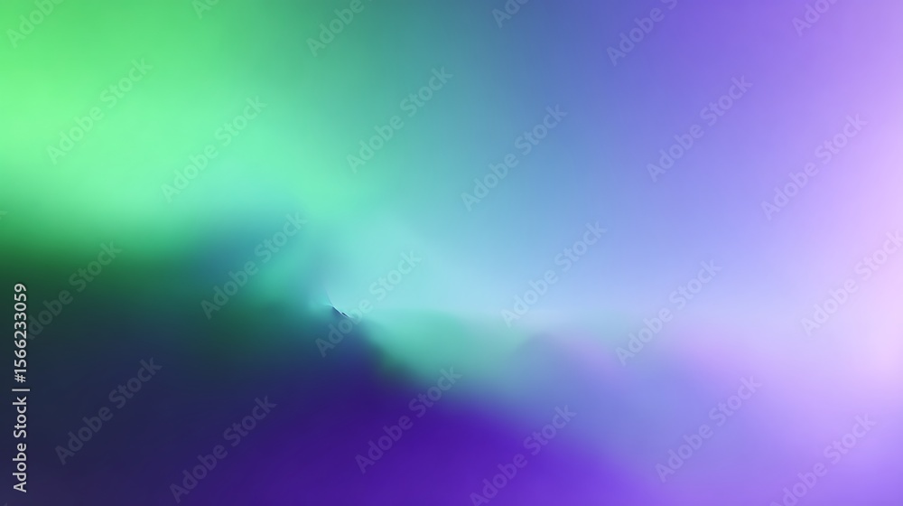 Fototapeta premium Smooth gradient of green and purple hues abstract background