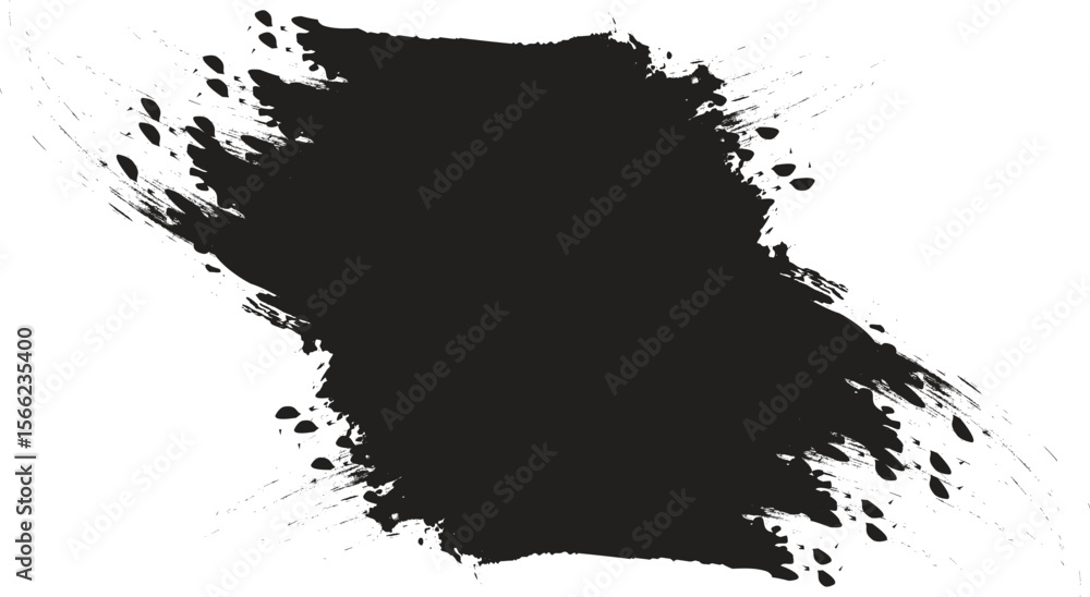 Obraz premium Black ink splat
