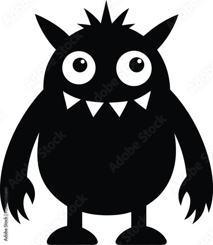 black and white cartoon illustration of a cartoon zombie