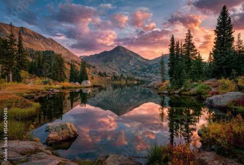 lake in the mountains