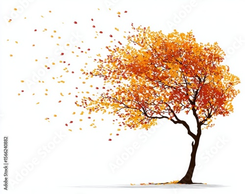 autumn tree vector