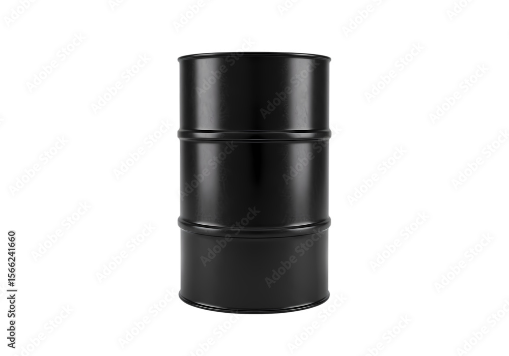 Black Metal Drum: Industrial Container, Oil Barrel Black Metal Drum: Industrial Container, Oil Barrel