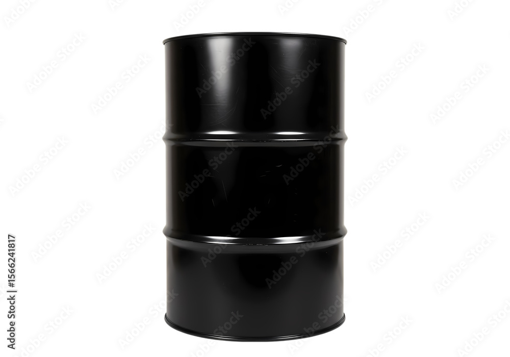 Black Metal Drum: Industrial Container, 55 Gallon Barrel, Oil Drum Black Metal Drum: Industrial Container, 55 Gallon Barrel, Oil Drum