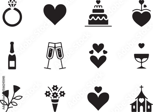 Champagne Toast Icons

