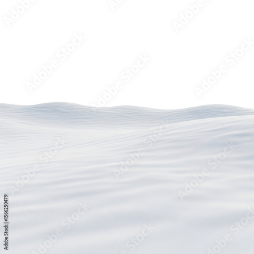 Wallpaper Mural Minimalist Snowscape: Gentle White Waves Torontodigital.ca