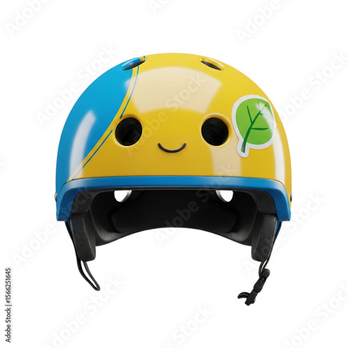 3d children's bicycle helmet with smile
