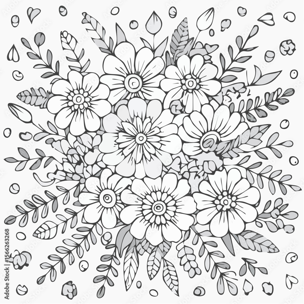 Obraz premium a classic and stylish flower patterns 