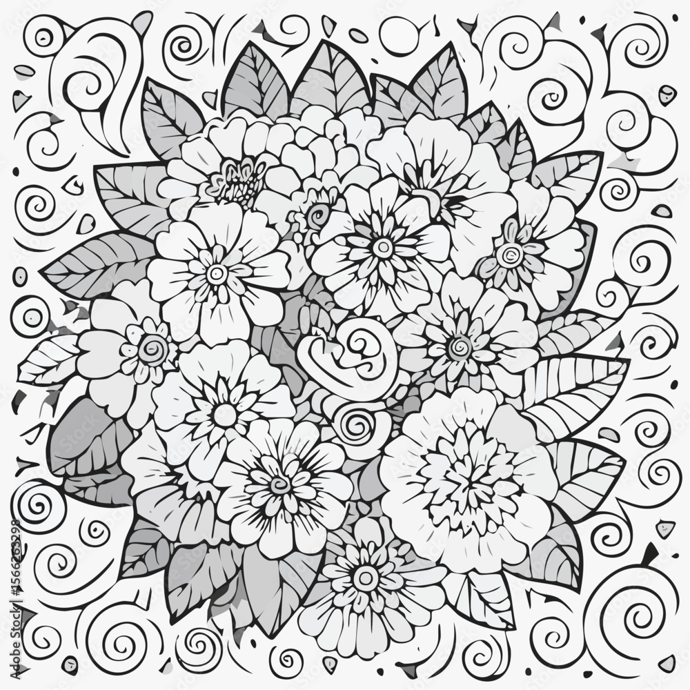Obraz premium a classic and stylish flower patterns 