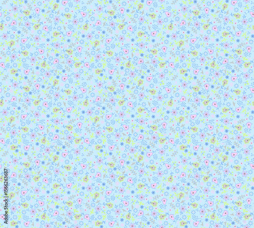 Seamless ethnic summer floral Design print