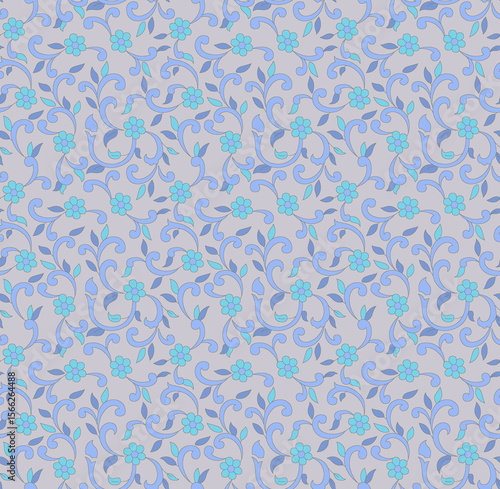 Seamless ethnic summer floral Design print