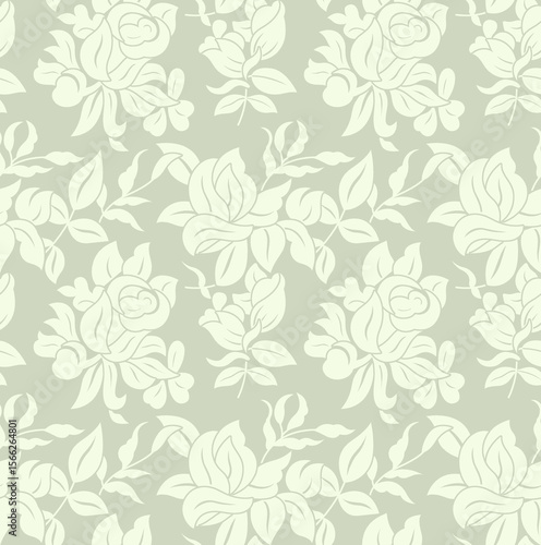 Seamless ethnic summer floral Design print