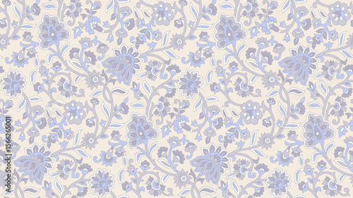 Seamless ethnic summer floral Design print