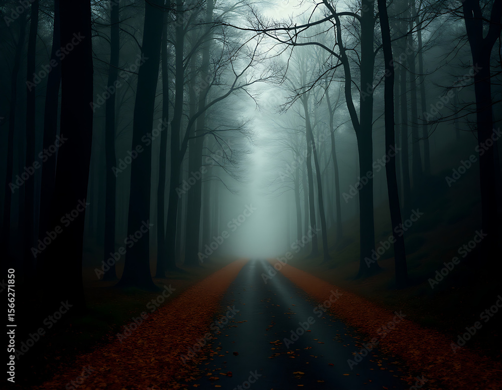 Fototapeta premium fog in the forest