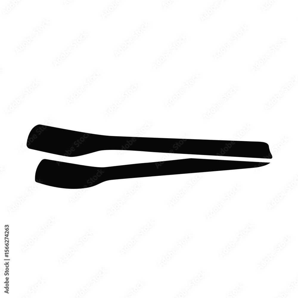 Kitchen tongs vector icon and symbol design on white background Kitchen tongs vector icon and symbol design on white background