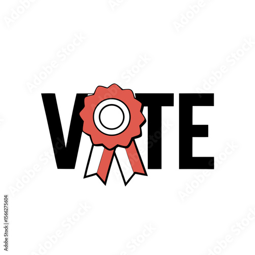  Sticker design of vote