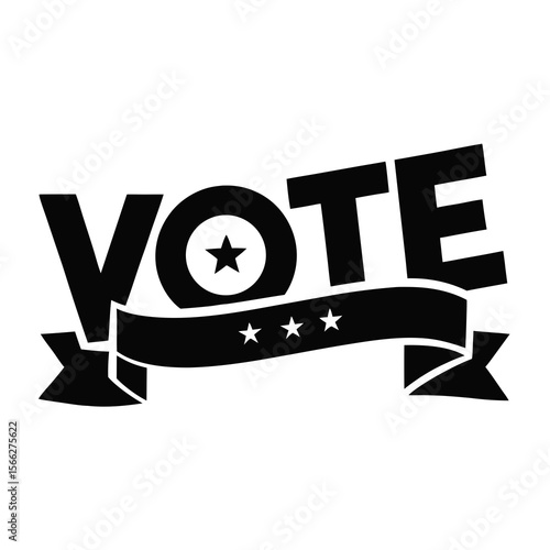  Sticker design of vote