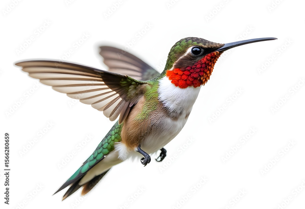 Fototapeta premium hummingbird isolated on white