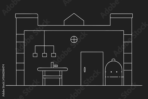 A Simple Basement Converted Into A Game Room With Basic Outlines For A Fun Home Vibe