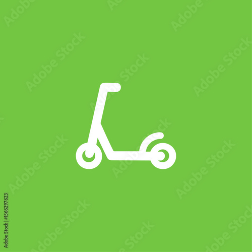 Scooter icon logo flat vector design