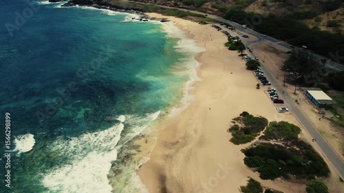 Wallpaper Mural Hawaiian beach by drone Torontodigital.ca