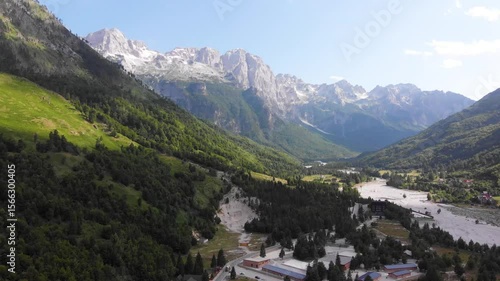Albania Tropoje . Valbona valley springs Accursed Mountains.