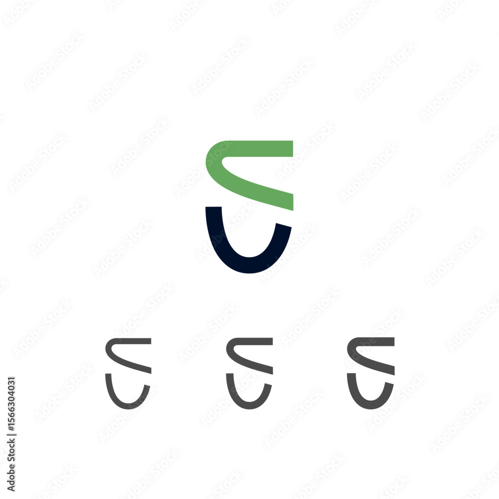 Art modern lowercase letter S made logo style Art modern lowercase letter S made logo style