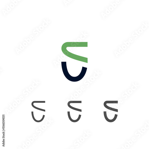 Free Download Art modern lowercase letter S made logo style - GFXLoad