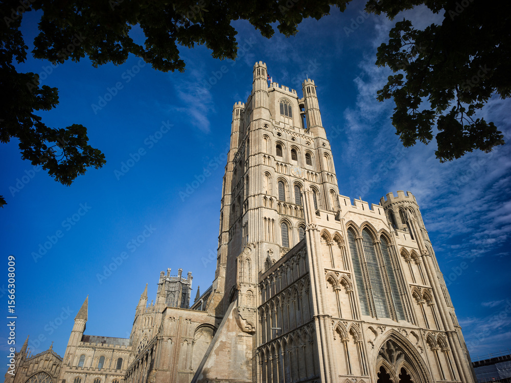 Fototapeta premium Ely, England, United Kingdom, 24th June 2025, Ely Cathedral exterior