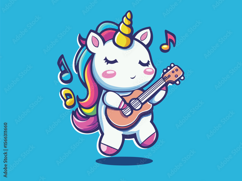 Naklejka premium Funny cartoon clowns and a devil character, a boy with a hat, and a man in a red costume with a big smile party with a woman